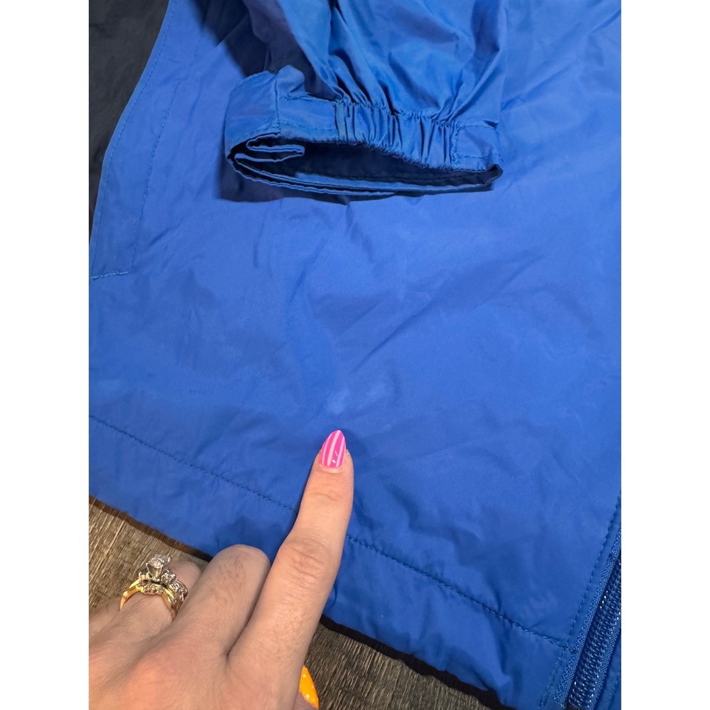 Columbia Mens Blue Colorblock Hooded Windbreaker Jacket Full Zip Large - Picture 5 of 5